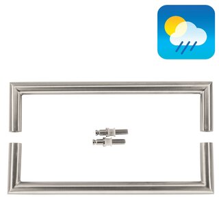 HDD Paire de poignées de porte inox "Urg" U 20/300 pour verre