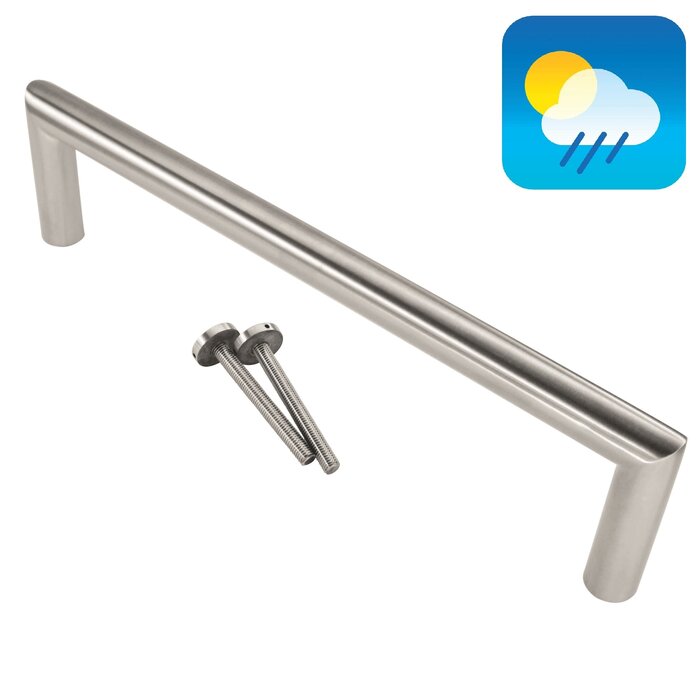 HDD Stainless steel door handle "Urg" U 20/300 - through mounting