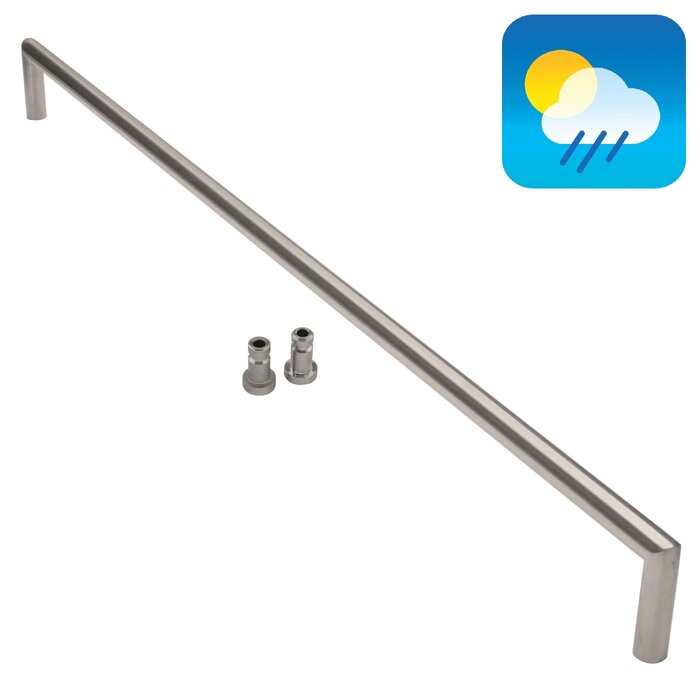 HDD Door handle URG 20/1000 - stainless steel - blind mounting