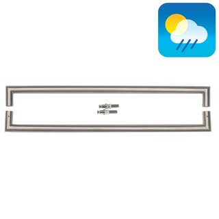 HDD Poignées de porte en acier inoxydable "Urg" U 25/650 paire pour verre