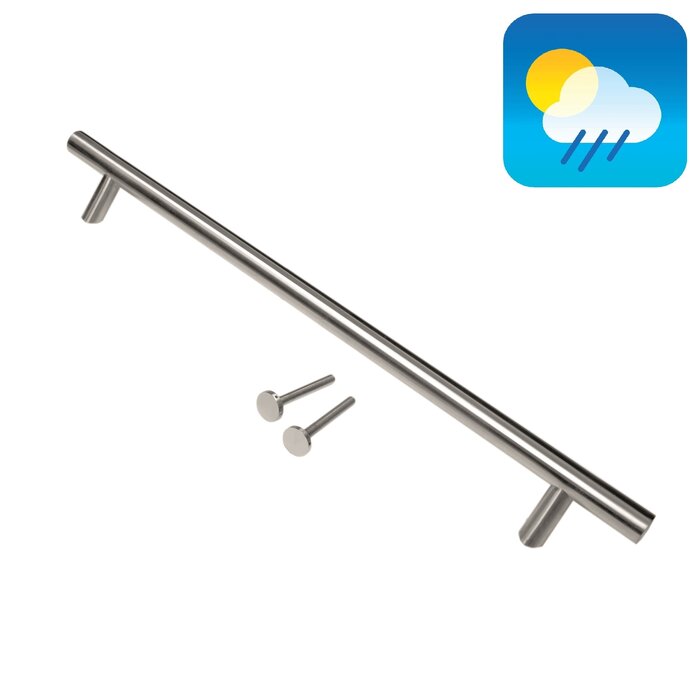 HDD Poignée de porte avant en acier inoxydable ST 32/650/810- montage traversant