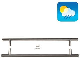 HDD Stainless steel door handles ST 32/650/810 pair for glass