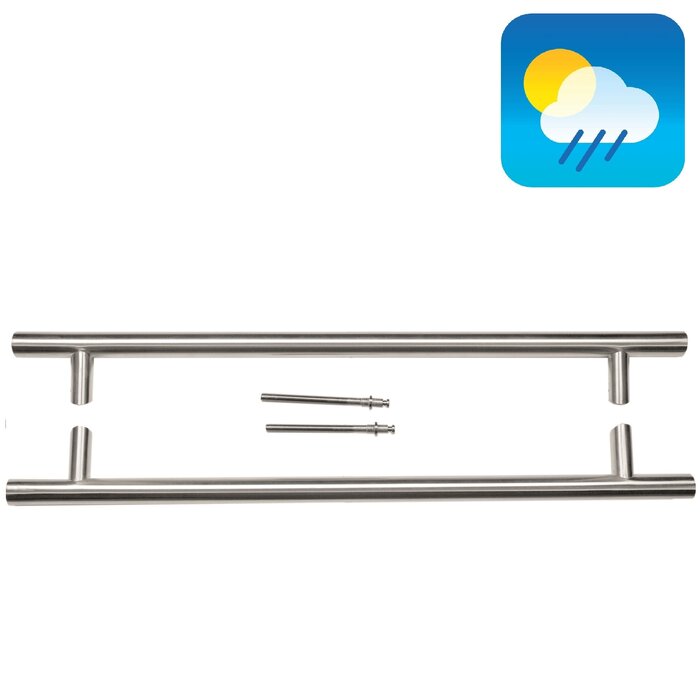 HDD Stainless steel door handles ST 32/650/810 - pair for door thickness > 3 cm