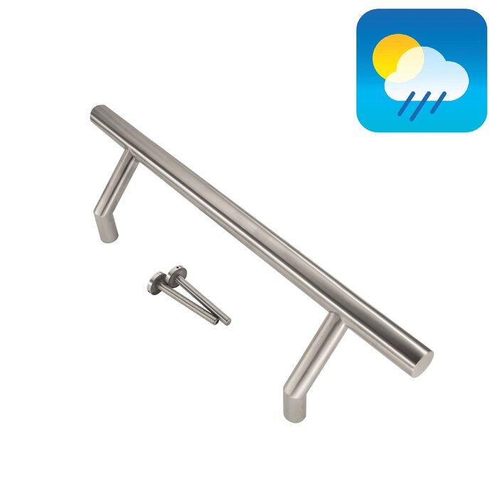 HDD Stainless steel door handle "STCOT" 25/300/460 - through mounting