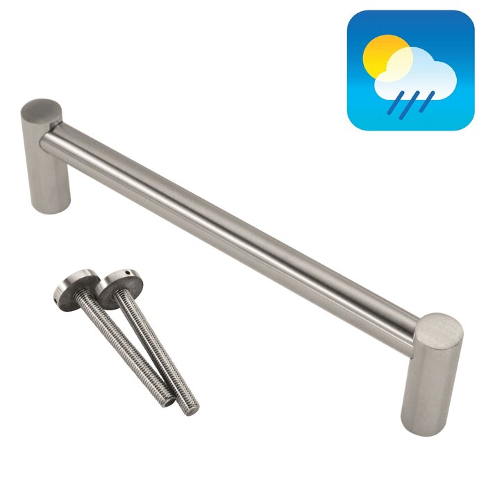 HDD Stainless steel door handle "Mars" U 19/210 - through mounting