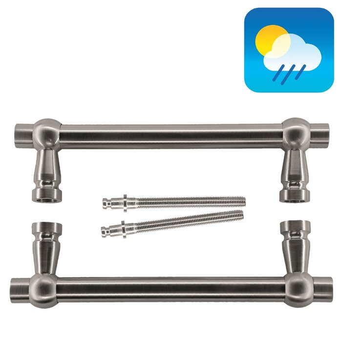 HDD Stainless steel door handles "Petra" 19/200/258 pair for door thickness > 30 mm