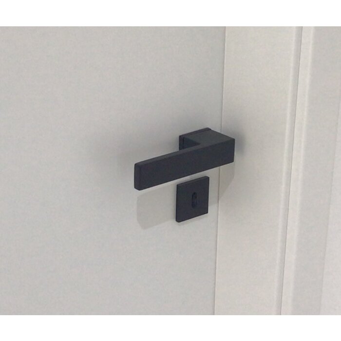 Aprile Aprile door handles CARLINA black rectangular 50x33 mm