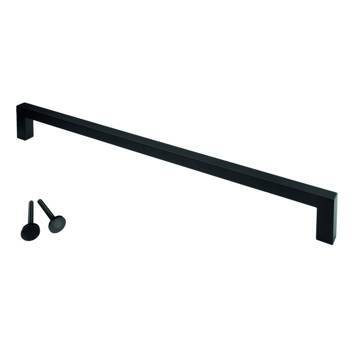 HDD Door handle CUBICA 20/800 - black - continuous mounting