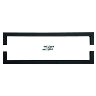 HDD Poignée de porte CUBICA 20/800 - noire - paire pour verre