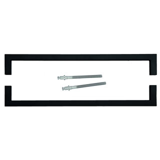 HDD Deurgreep CUBICA 20/800 - zwart- paar voor deurdikte >3 CM