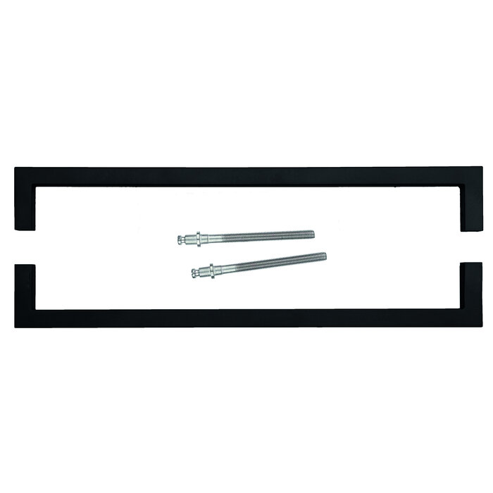 HDD Poignée de porte CUBICA 20/800 - noire - paire pour épaisseur de porte >30 mm