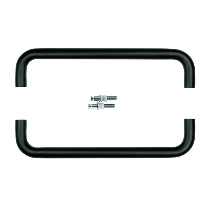 HDD Door handle U 20/300 - black - pair for glass door