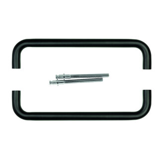 HDD Door handle U 20/300 - black - pair for door thickness >3 CM