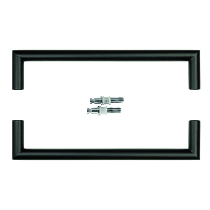 HDD Poignée de porte URG 20/300 - noire - paire pour porte vitrée