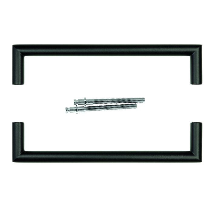 HDD Poignée de porte URG 20/300 - noire - paire pour épaisseur de porte >30 mm