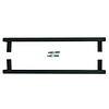 HDD Türgriff SQUARE D 20/500 - schwarz - Paar für Glas