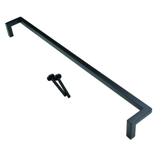 HDD Door handle SQUARE D 20/800 - black - continuous mounting