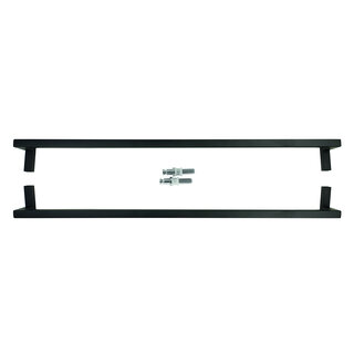 HDD Poignée de porte SQUARE D 20/800 - noir - paire pour verre