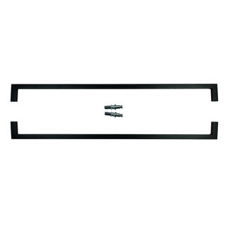 HDD Poignée de porte CUBICA 20/1000 - noire - paire pour verre