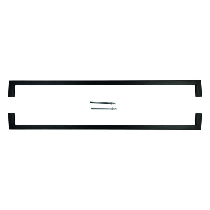 HDD Türgriff CUBICA 20/1000 – schwarz – Paar für Türstärke >30 mm