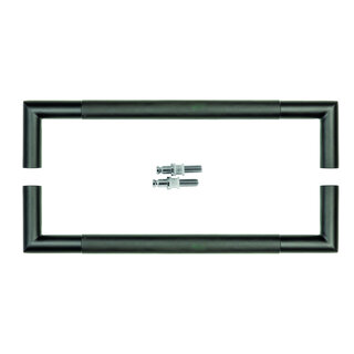 HDD Deurgreep HASHTAG 20/300  - zwart - paar voor glas