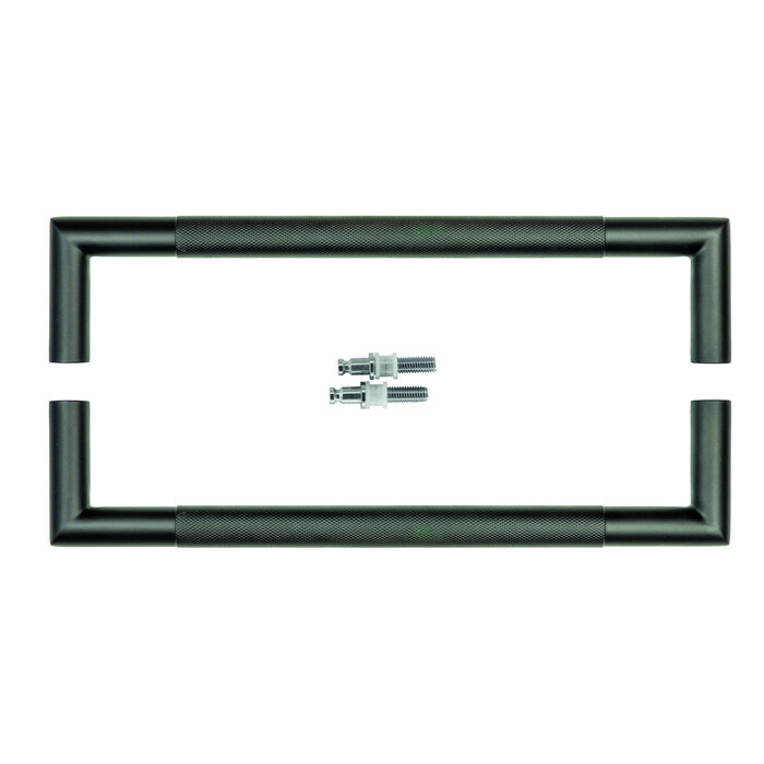 HDD Door handle HASHTAG 20/300 - black - pair for glass door