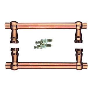 HDD Deurgreep PETRA 200mm - Rosa - paar voor glas