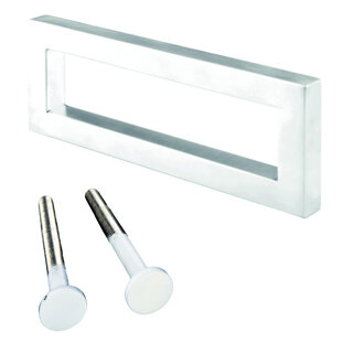 HDD White door handle "Qube" - continuous mounting