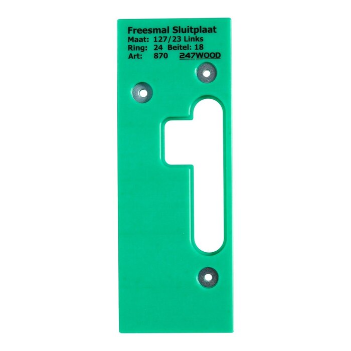 247WOOD  Freesmal sluitplaat 127x23 links - 247WOOD