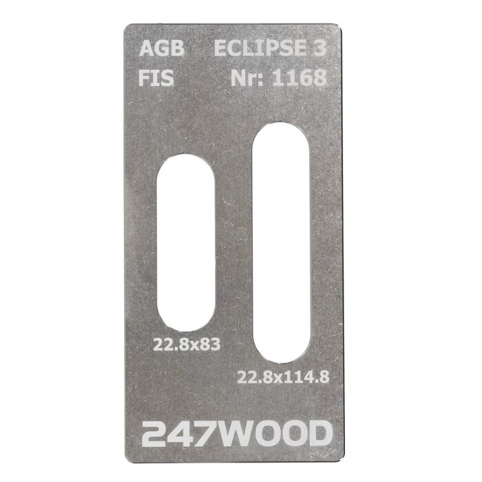 247WOOD  Insert plate AGB ECLIPSE 3.0 - 115x23mm - 247WOOD