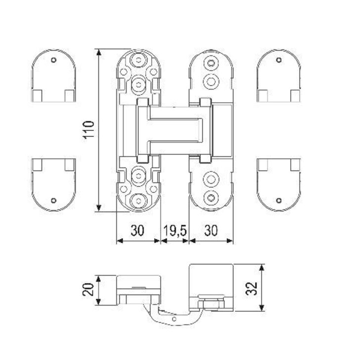 247WOOD Plaque d'insertion AGB ECLIPSE 2.0 110x30 - 247WOOD