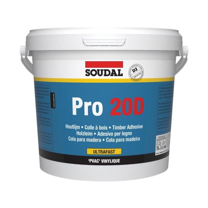 SOUDAL Soudal - PRO 20D - Super fast wood glue 5KG