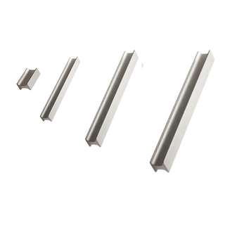 Furnipart Poignées de meubles TRACK - aspect acier inoxydable