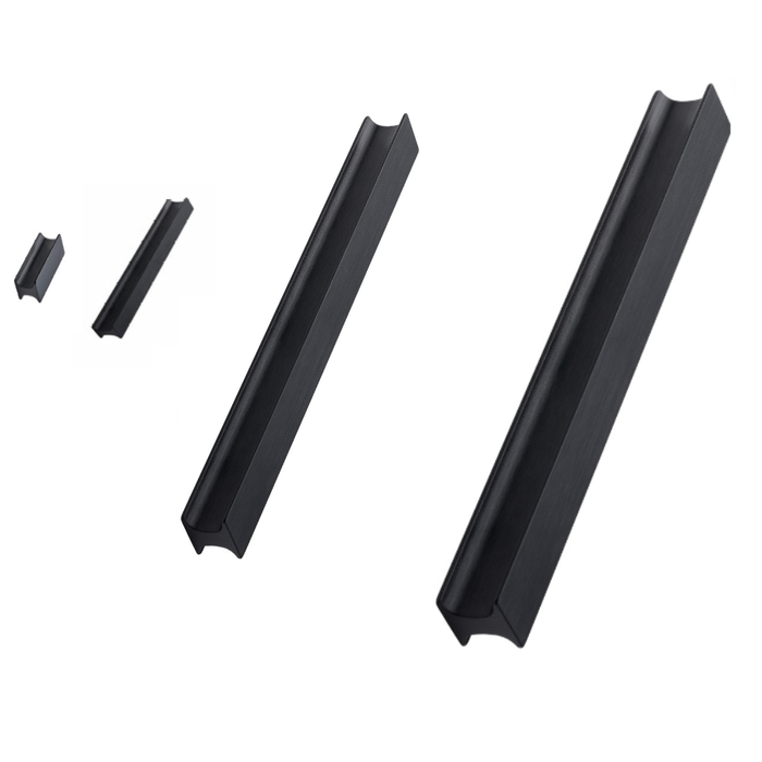 Furnipart Poignées de meubles Furnipart TRACK - Noir mat brossé