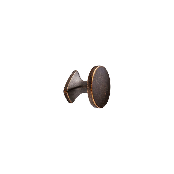 Furnipart Round Furnipart furniture knob CLASSIC in antique brown Ø 34