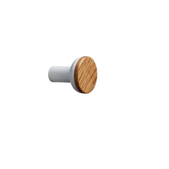 Furnipart Bouton de meuble Furnipart BIS bois-zamac / marron-blanc