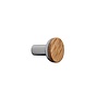 Furnipart Furniture knob BIS wood-zamac / brown - Chrome