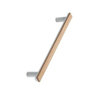 Furnipart Furniture handle BIS wood-zamac / brown-white