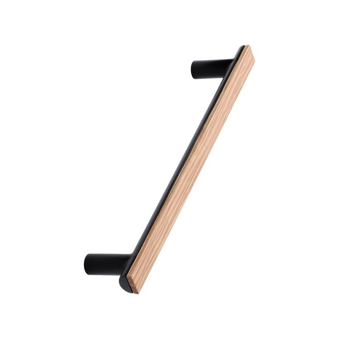 Furnipart  Furnipart meubelgreep BIS  hout-zamac / bruin - mat zwart