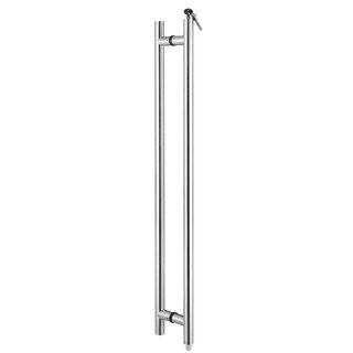 Fimet Pair of lockable door handles Jamaica stainless steel