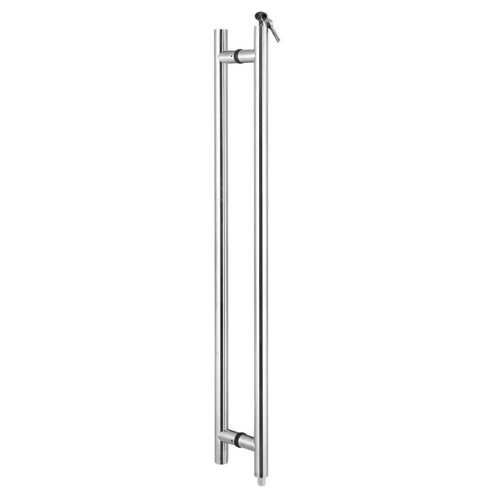 Fimet Pair of lockable door handles Jamaica stainless steel - 35/1000/1150mm