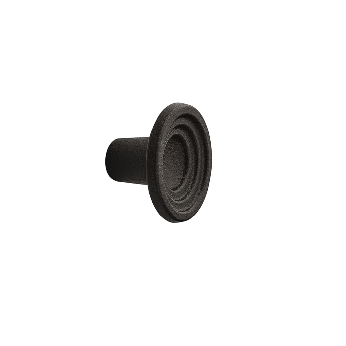 Furnipart Bouton de meuble Furnipart FLEUR - Fonte noir mat