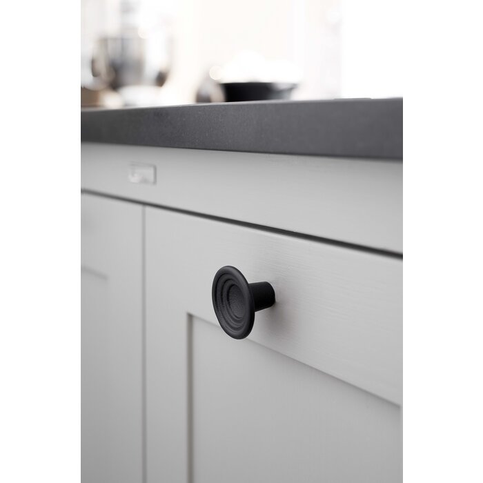 Furnipart Furnipart Möbelknopf FLEUR – Gusseisen mattschwarz