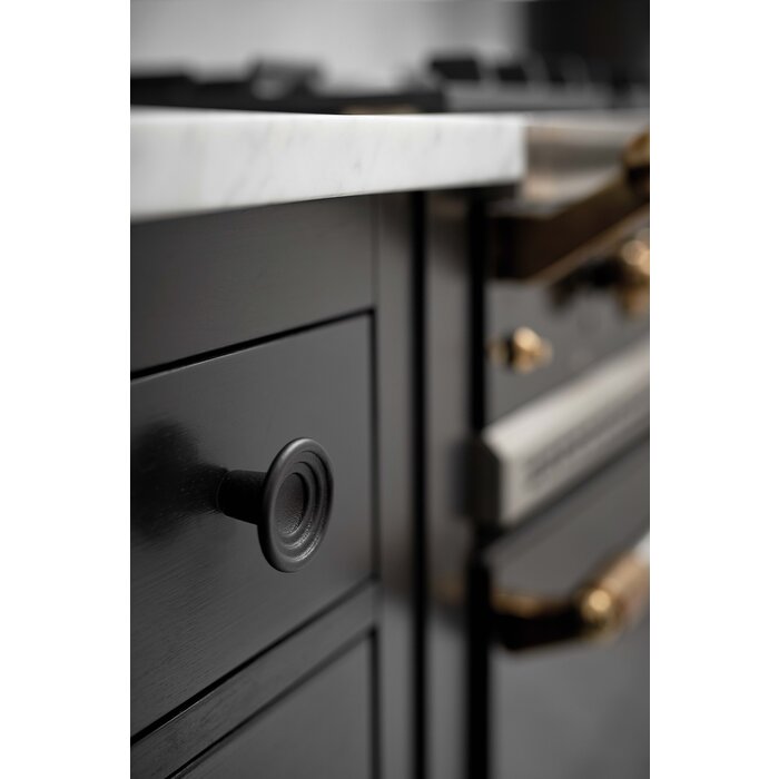 Furnipart Bouton de meuble Furnipart FLEUR - Fonte noir mat