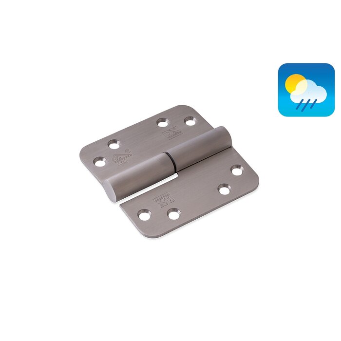 Dulimex Stainless steel hinge SKG***® 89x89x3.0 mm rounded