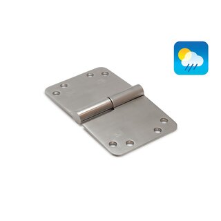 Dulimex Edelstahlscharnier SKG***® 89x150x3,0 mm abgerundet