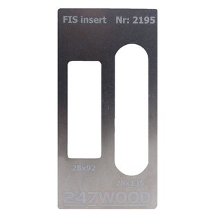 247WOOD Inlegplaat FIS freesmal Aprile 3D-scharnier 135x28mm