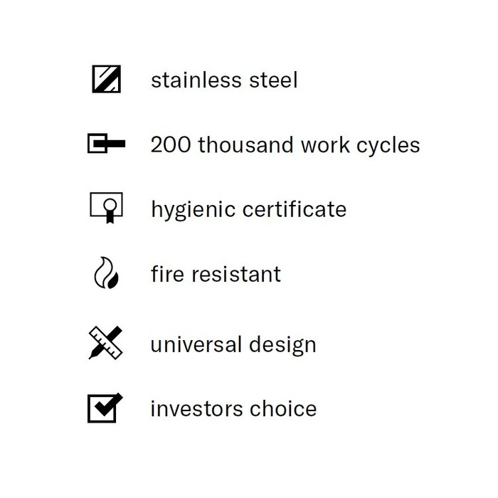 STERK Anthrazitgraue runde Türgriffe OVAL 1750 ultradünne Rosetten von 3 mm - Basalt PVD