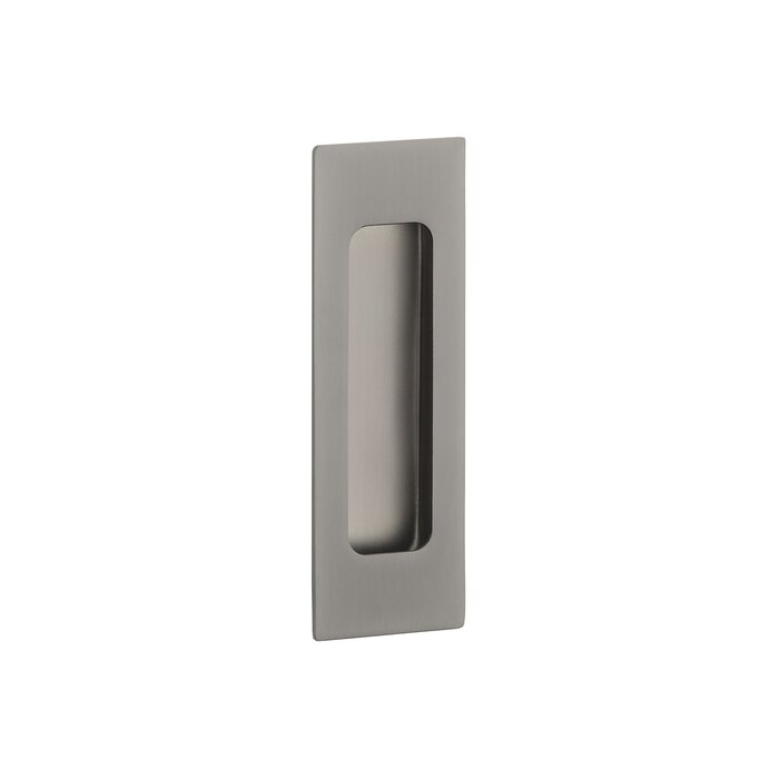 STERK Rectangular anthracite gray sliding door bowl 1716 - 120x40 mm for wooden doors - Basalt gray PVD