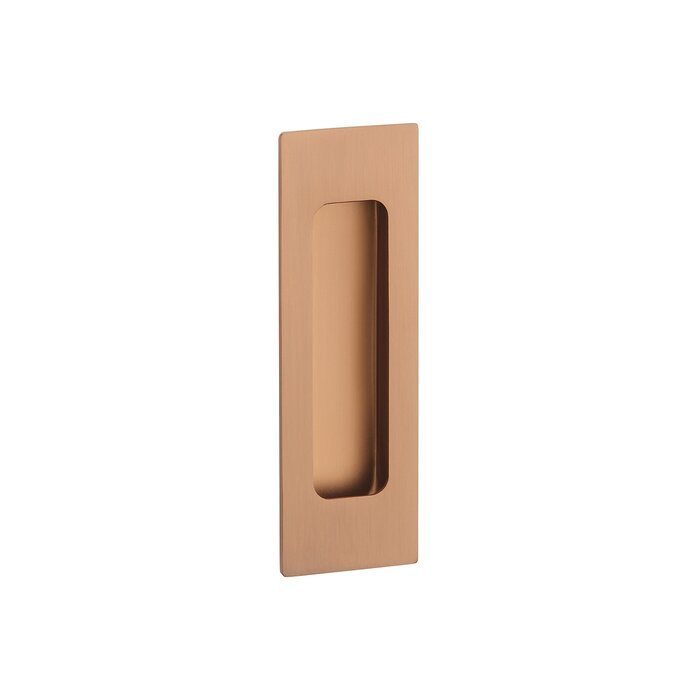 STERK Rectangular copper-colored sliding door bowl 1716 - 120x40 mm for wooden doors